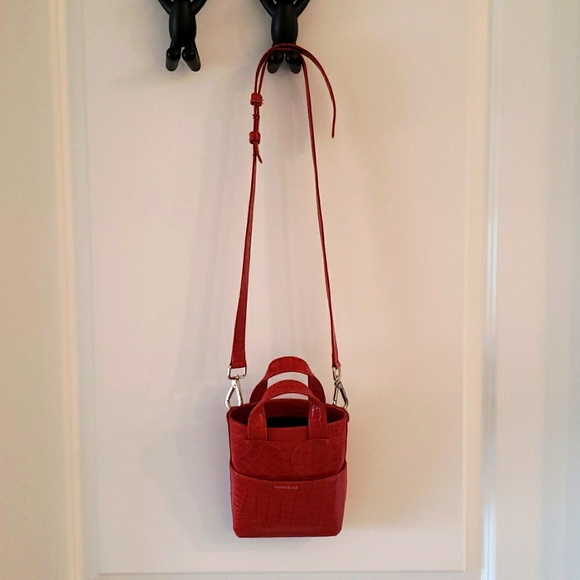 Vavvoune Sunsa Red Croco Bag - Picture 8 of 11